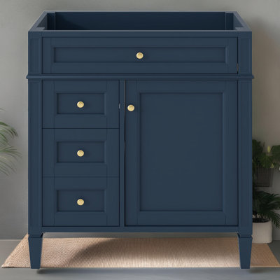 Meuble-lavabo de 30 po avec 3 tiroirs (lavabo et robinet non inclus)