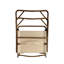 4 chaises pliables - structure en aluminium, bois de hêtre pour le camping, le pique-nique, la plage, le patio, la cour portative de 4