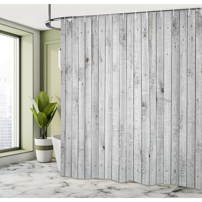 Shower Curtain with Hooks Included, 70" H x 69" W