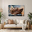 Art mural gris Sci Fi