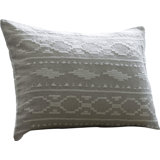Britten Embroidered Linen Lumbar Pillow