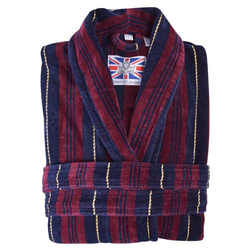 100% Standard Cotton Mid-Calf Bathrobe with Pockets, XL