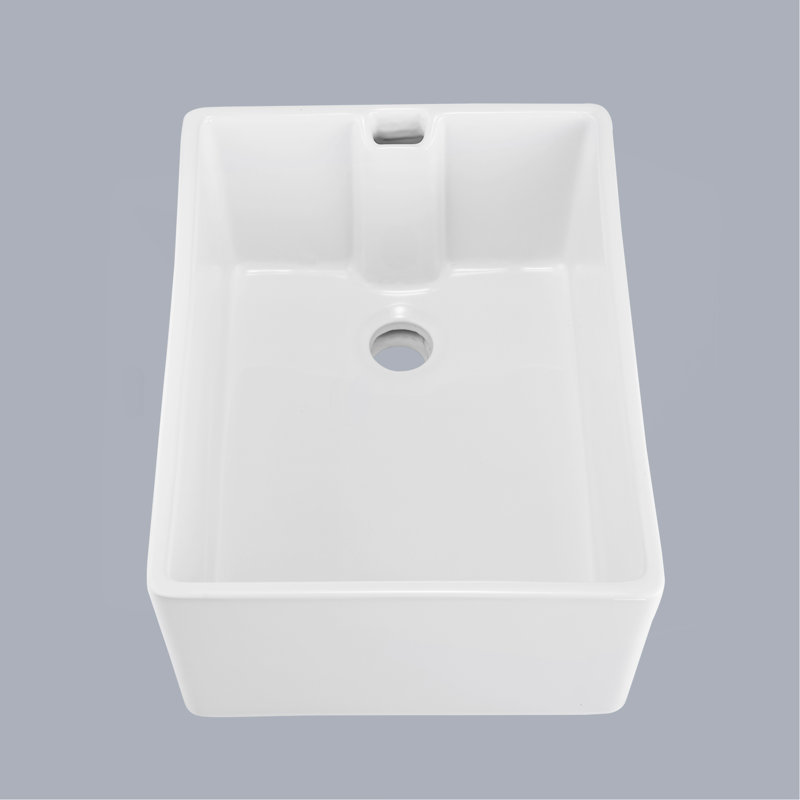 Évier de cuisine à simple cuve en céramique 23,6 "L x 18" l 23,6 "