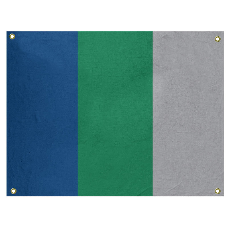 Tapisserie de polyester Vancouver, H 26 po x l 36 po x P 1 po, Bleu foncé / vert / gris froid
