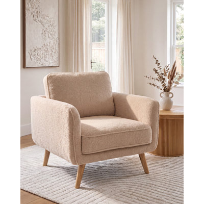 Armchair Akhil Boucle Beige
