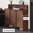 Nut-Brown Manufactured wood Shoe Storage