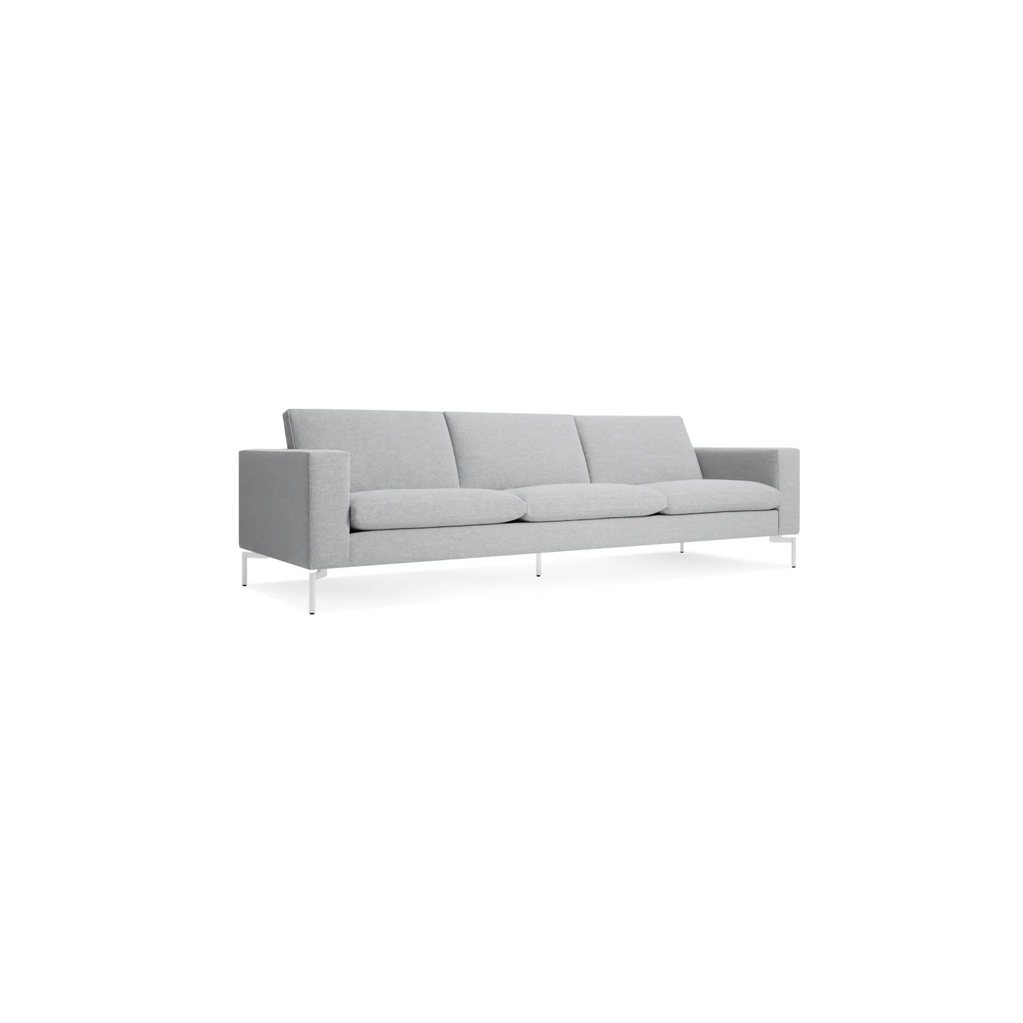 New Standard Upholstered Sofa, 32" H x 104" W x 35" D, White, Maharam Mode in Intaglio Crossweave