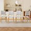 Upholstered Stackable Dining Chairs Set-727606462-727606460