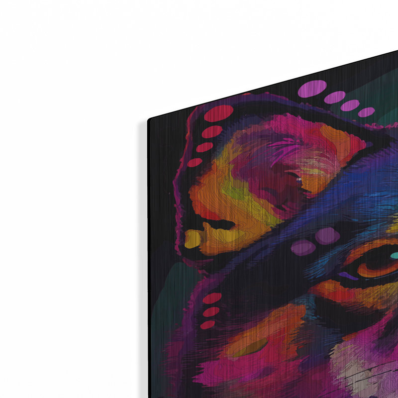  «Shiba Close Up» par Dean Russo, art mural en métal, 24 po x 36 po, H 36 po x l 24 po