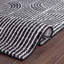 Tapis rayé à motif arche moderne Rambo noir / ivoire / gris-100078665