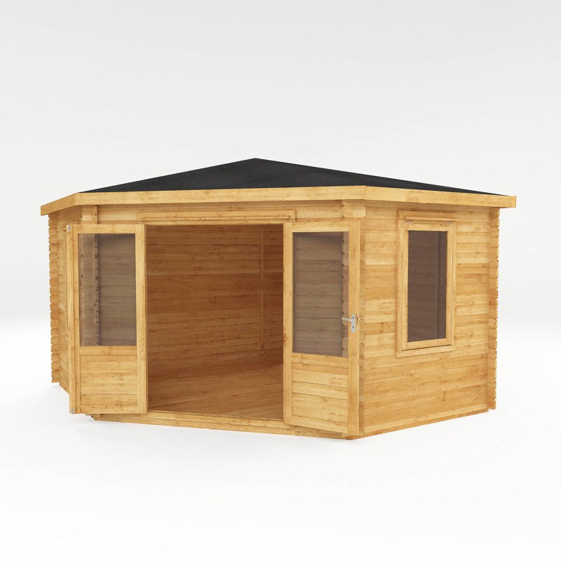 Mercia 13ft x 13ft Corner Cabin, 44mm