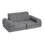 Canapé pour enfants, canapé modulaire pour enfants 10 pièces, canapé pour tout-petits en mousse souple avec fosse à balles, gris