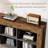 Horizontal Bookcase With 6 Cubes Storage Organizer-32994887