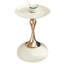 Petite table d'appoint ronde pour petits espaces, table basse, petite table basse de salon, table de bout blanche