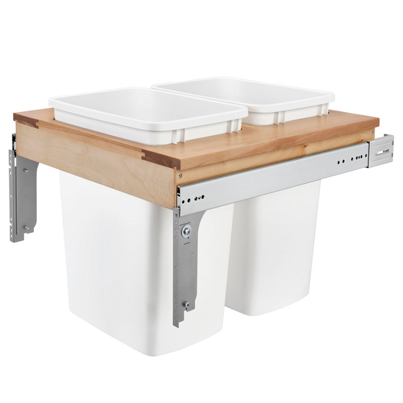 Poubelle à fixation par le haut Rev-A-Shelf, Double, 27 QT