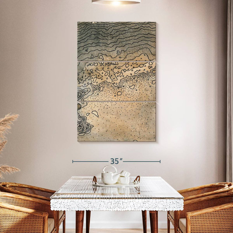 Avery Topography, 50" H x 32" W