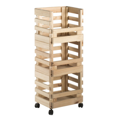 Antero Solid Wood Kitchen Cart