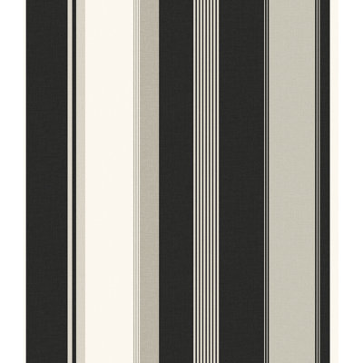 Seabrook Designs Prunella Multicolor Stripe Unpasted Wallpaper