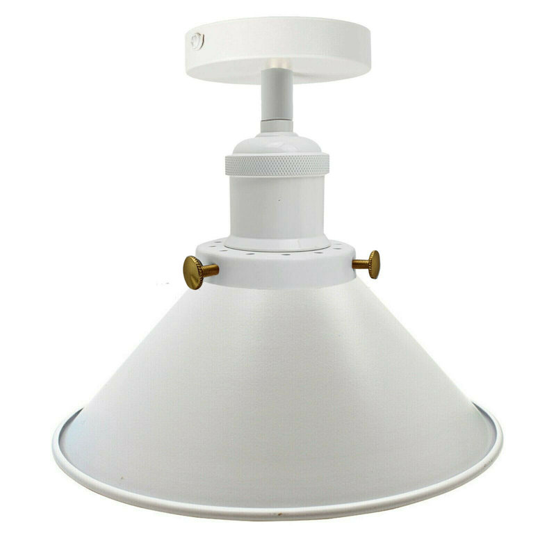 Boldt Semi Flush Mount, White, White