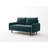 Anacapa 58" Velvet Round Arm Sofa Loveseat-815099281