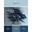 Tapis bleu moderne et contemporain lavable à la machine Titus Tengu-445268933