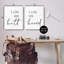 «Her Bout His Beard Funny Black and White Word Design», ensemble de 2 impressions-105871225