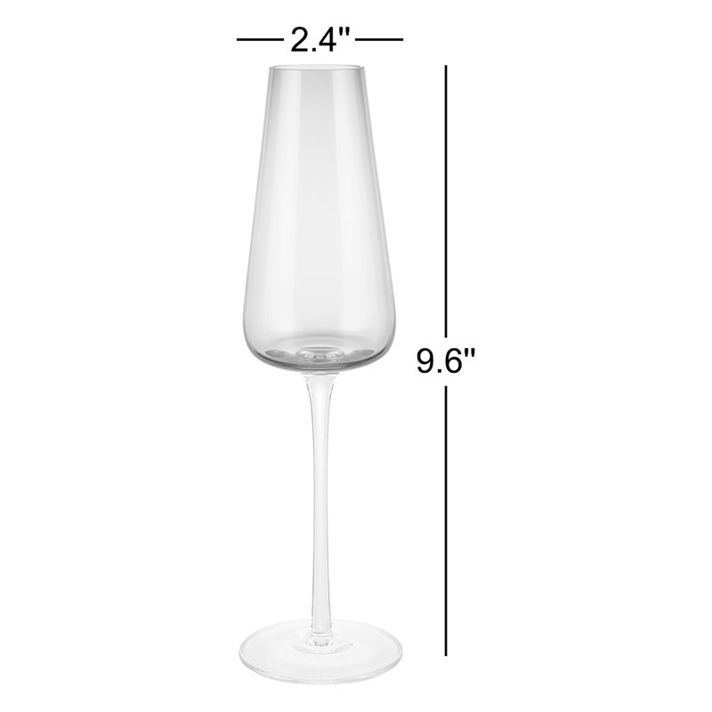 BELO Champagne Flute Glasses Set Of 2