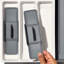 Plastic Rectangle Utensil Storage Set
