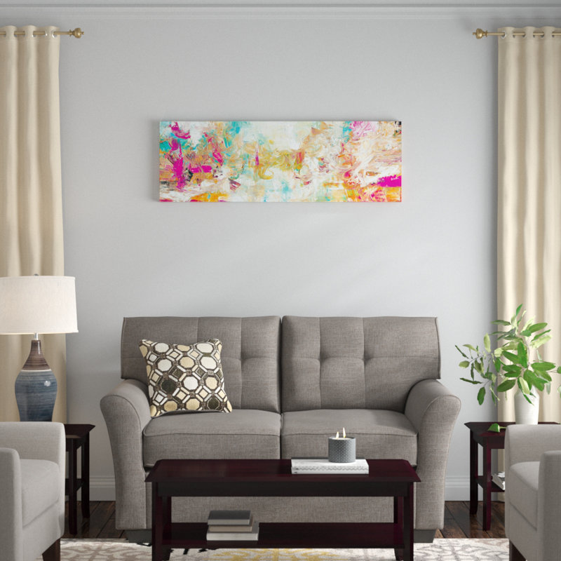 « spring », reproduction d’art sur toile, H 16 po x l 48 po x P 1,5 po