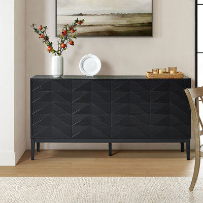 Kimary Modern 63'' Wide Storage Sideboard with Adjustable Shelves