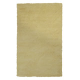 Tapis jaune à poils longs fabriqué à la main Tayla