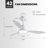 42''/52'' Standard Dimmable Ceiling Fan With Light Kit-1491363333