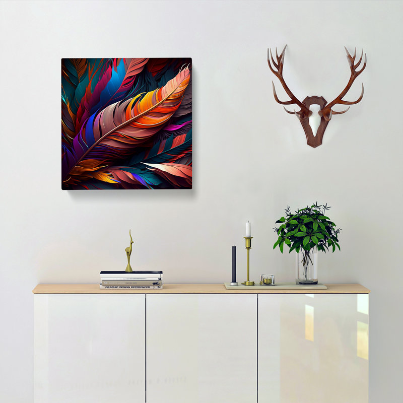 Feather Colour Field Painting - Print