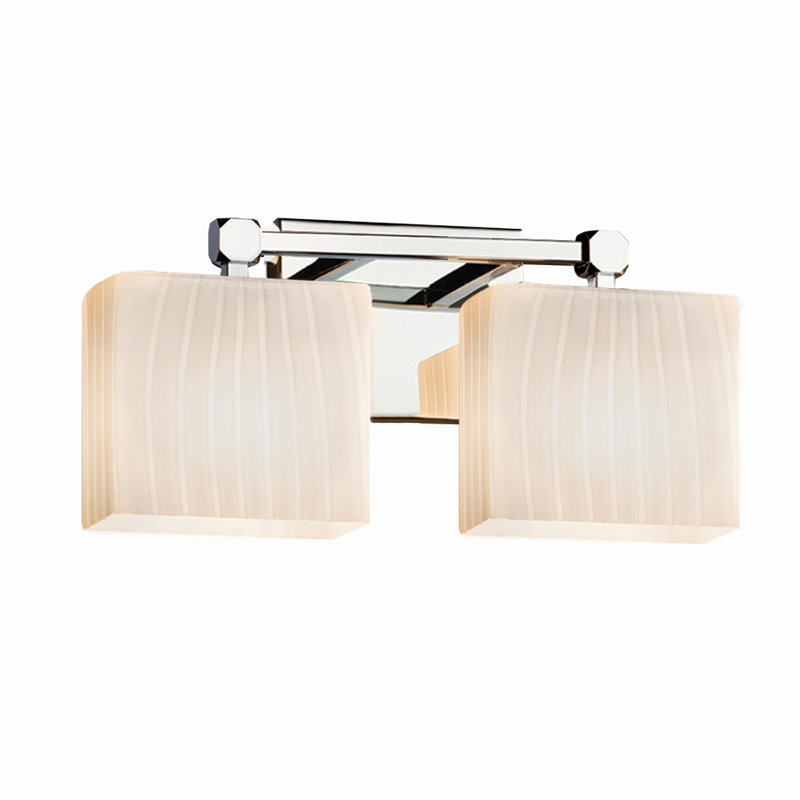 Éclairage pour meuble-lavabo 2 lumières Casson, Chrome poli, Ruban