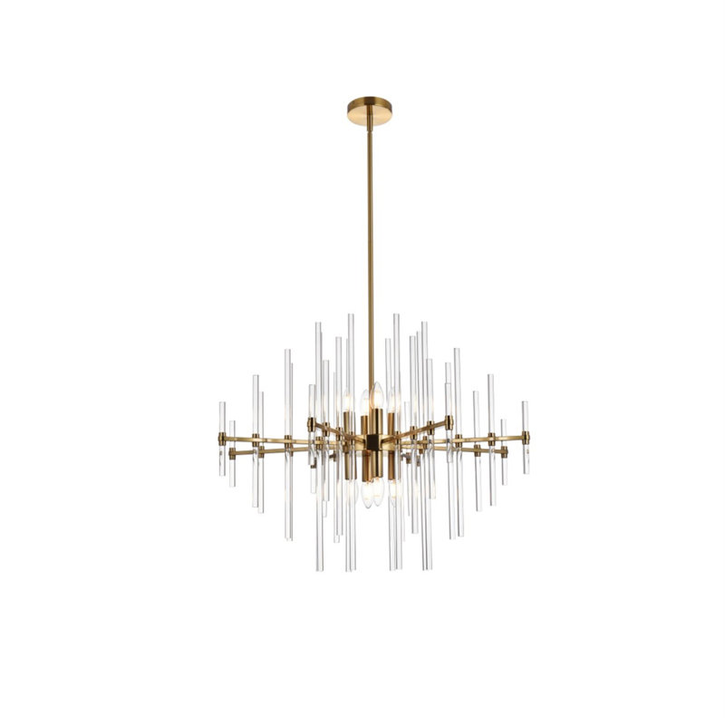 Francene 8 - Light Unique/Statement Pendant, Gold