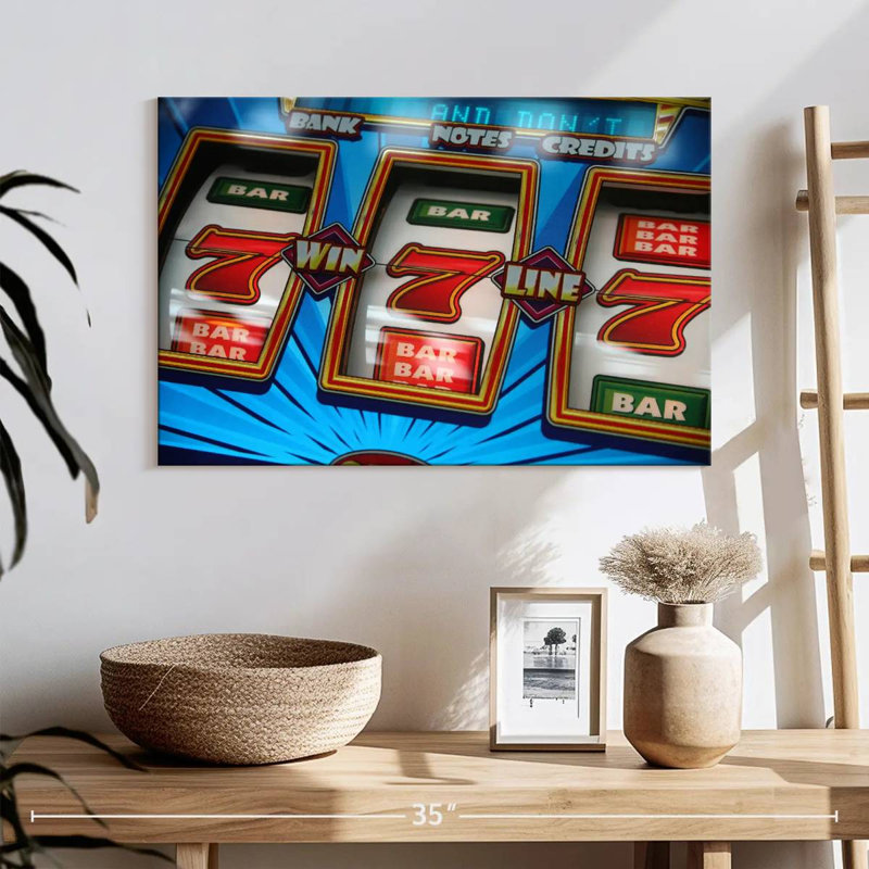 Winning Slot Machine, 16" H x 24" W