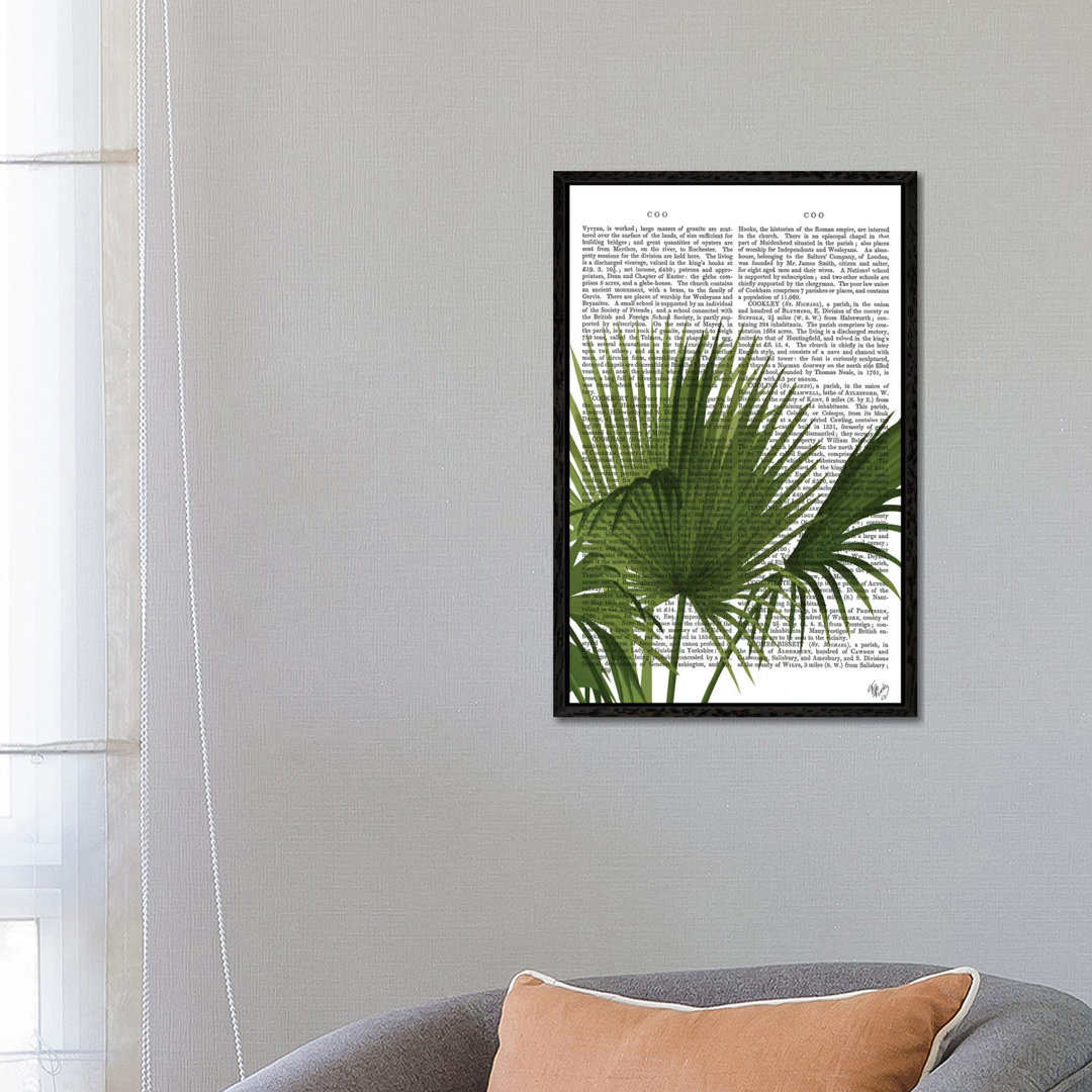 Fan Palm I von Fab Funky - Galerie-verpackte Leinwand Giclée