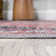 Lesandra Geometric Medallions Machine-Washable Terracotta/Navy Rug