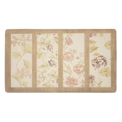 Tapis de cuisine fleur graines