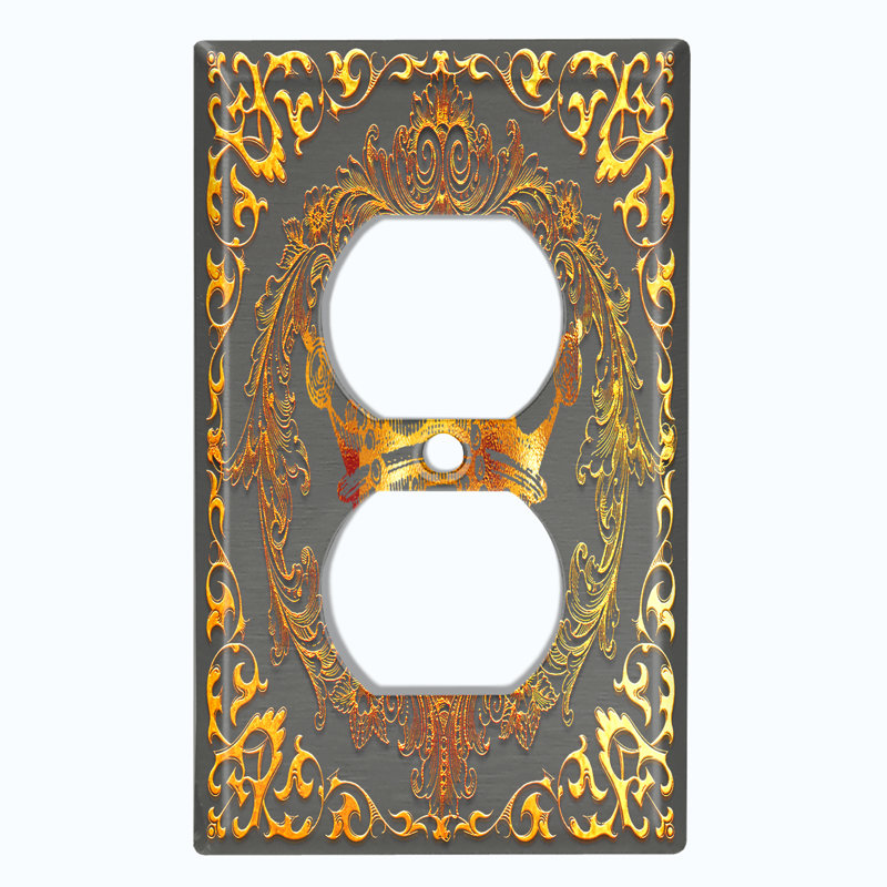 Patterned 1 - Gang Toggle Light Switch Standard Wall Plate