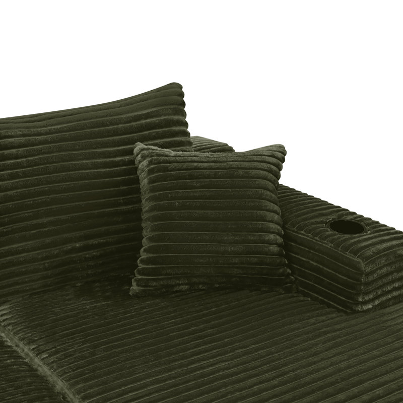 Canapés modulaires à compression, canapé moderne en tissu moelleux de 76 pouces