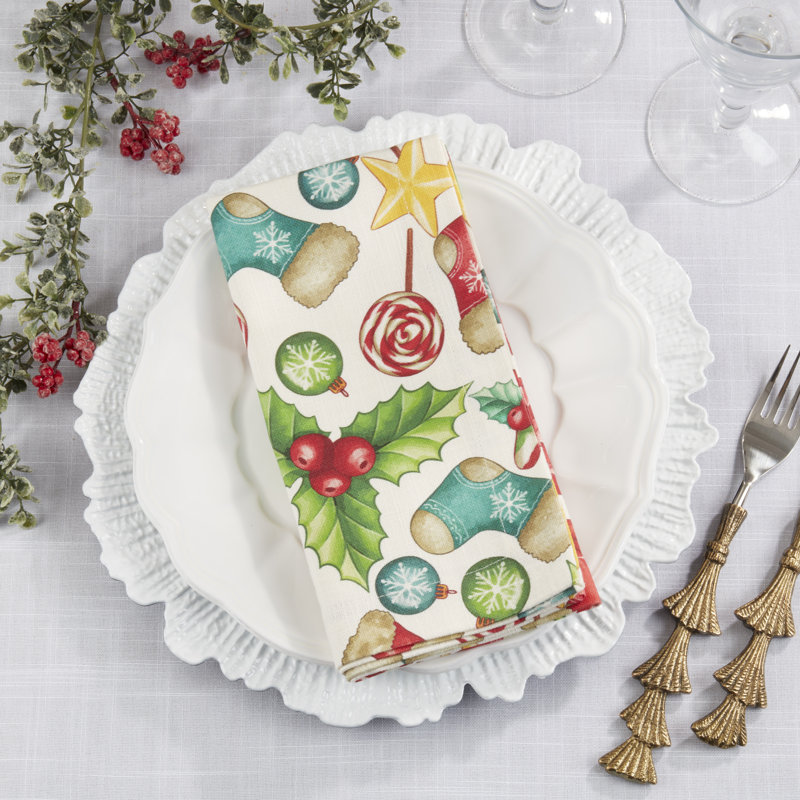 Serviette de Noël (ensemble de 4)