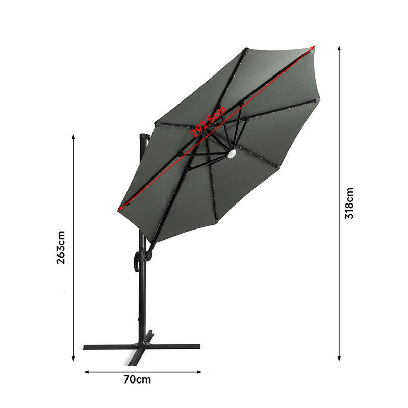 292.5cm Cantilever Parasol