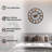 Lucene Metal Wall Clock