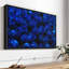 Floral et botanique «Royal Blue Roses Wall Art»-101780088