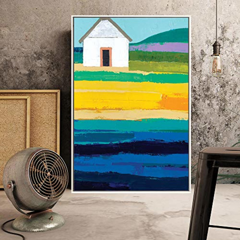 Idea4wall, art mural sur toile encadré pour le salon, chambre à coucher, impressions abstraites sur toile minimalistes pour la décoration de maison moderne prête à être accrochée - M26