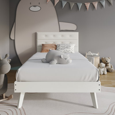 Lit simple en bois manufacturé pour enfants Tashanique