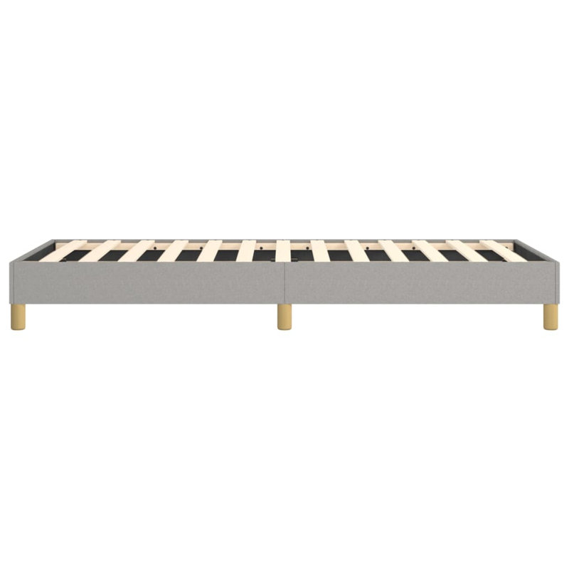 Structure de lit sommier tapissier gris clair , Simple, Gris clair