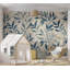 Adhésif mural pelez et collez - Feuilles en bleu-1721160422