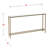 Adolphus Glass Top Console Table-1245688390